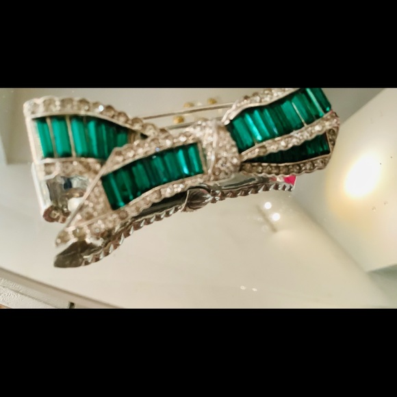 Beautiful holiday bow brooch vintage - Picture 4 of 4